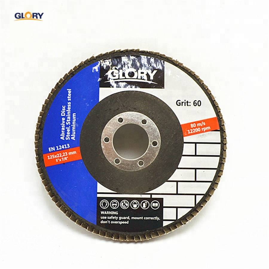 Abrasive Tools 5 Inch Flap Grinding Metal Discs Polishing Wheels Aluminum Flap Disc